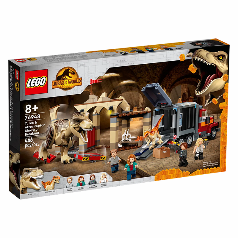 Hobbies　LEGO®　Atrociraptor　Breakout　76948　T.　Jurassic　Dinosaur　My　World™　rex