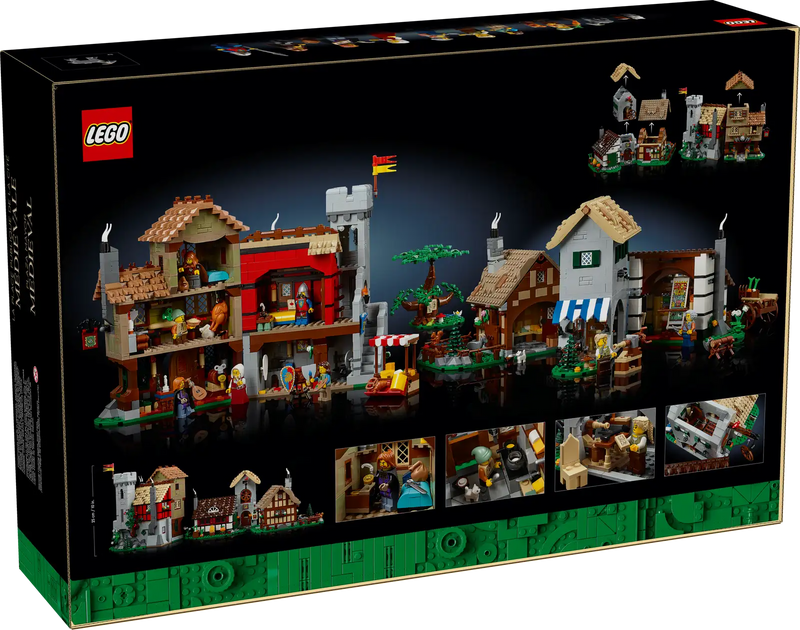 LEGO 10332 Icon Medieval Town Square 21343 Ideas Viking Village Bundle