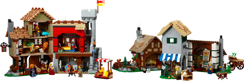 LEGO 10332 Icon Medieval Town Square 21343 Ideas Viking Village Bundle