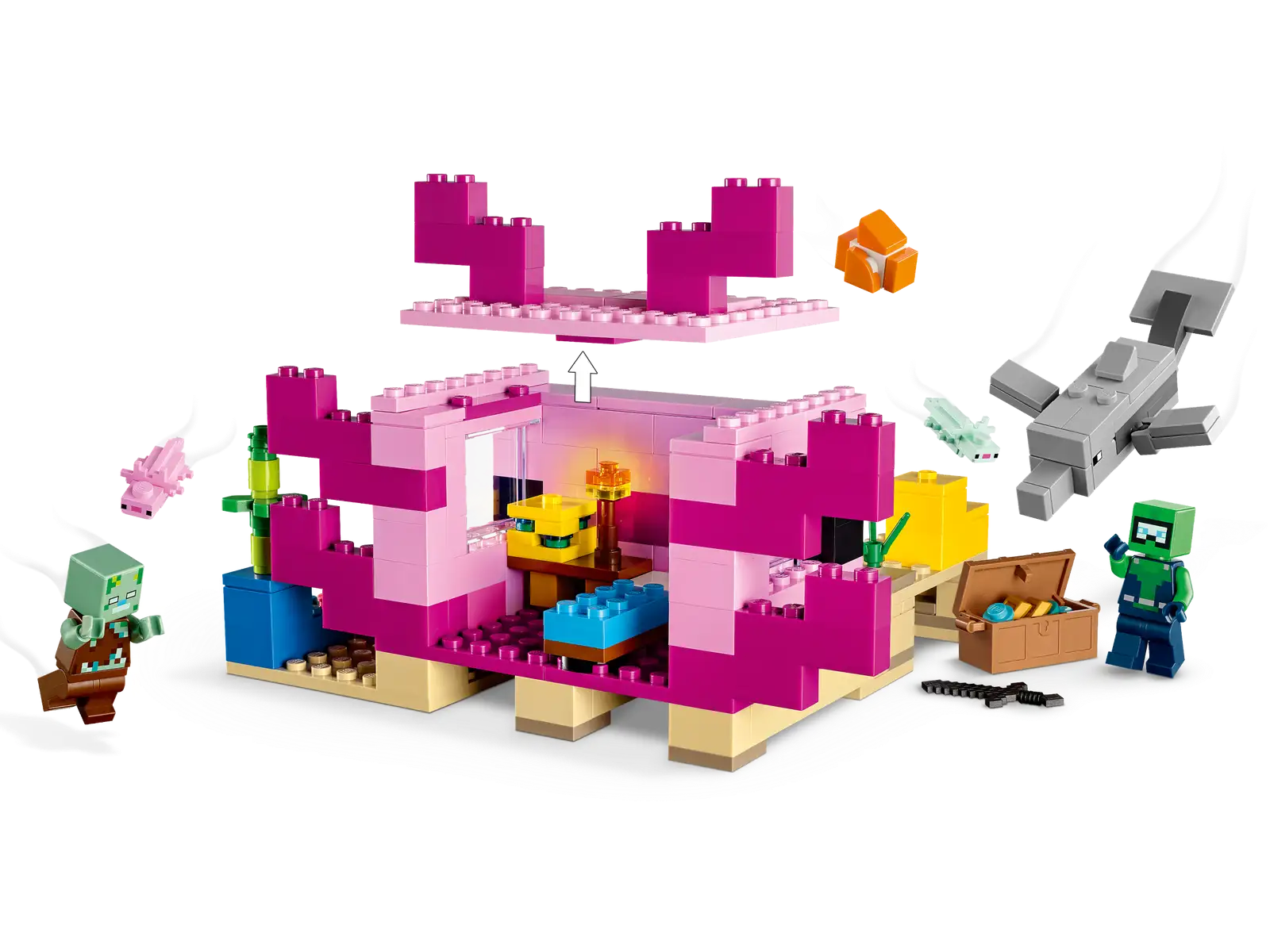 Collective Bricks - LEGO 21247 Minecraft The Axolotl House fourth image