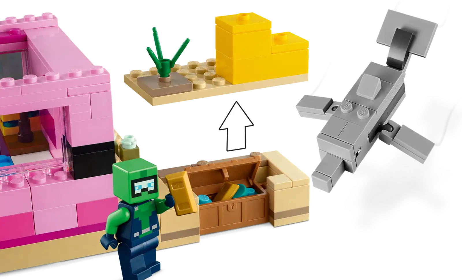 Collective Bricks - LEGO 21247 Minecraft The Axolotl House sixth image