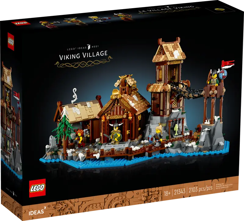 LEGO 10332 Icon Medieval Town Square 21343 Ideas Viking Village Bundle