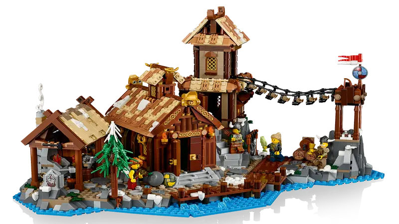 LEGO 10332 Icon Medieval Town Square 21343 Ideas Viking Village Bundle