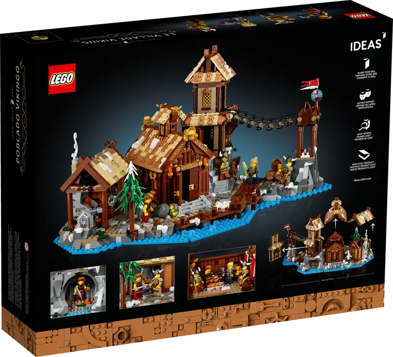 LEGO 10332 Icon Medieval Town Square 21343 Ideas Viking Village Bundle