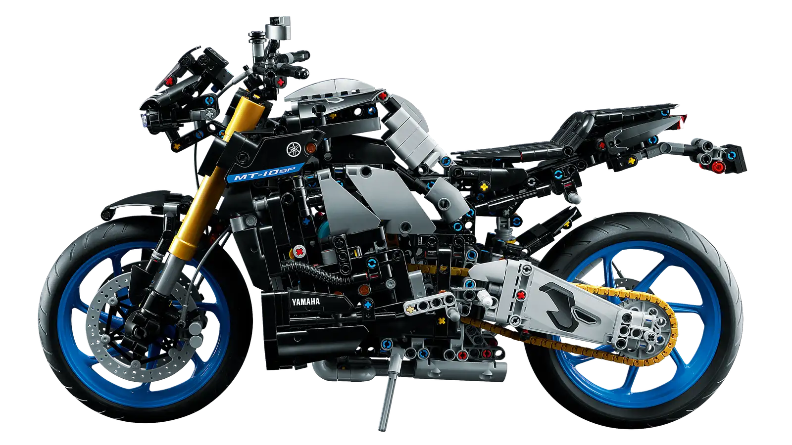 Collective Bricks - LEGO 42159 Technic Yamaha MT-10 SP + Display Case Black Base NO Background Bundle set fifth image