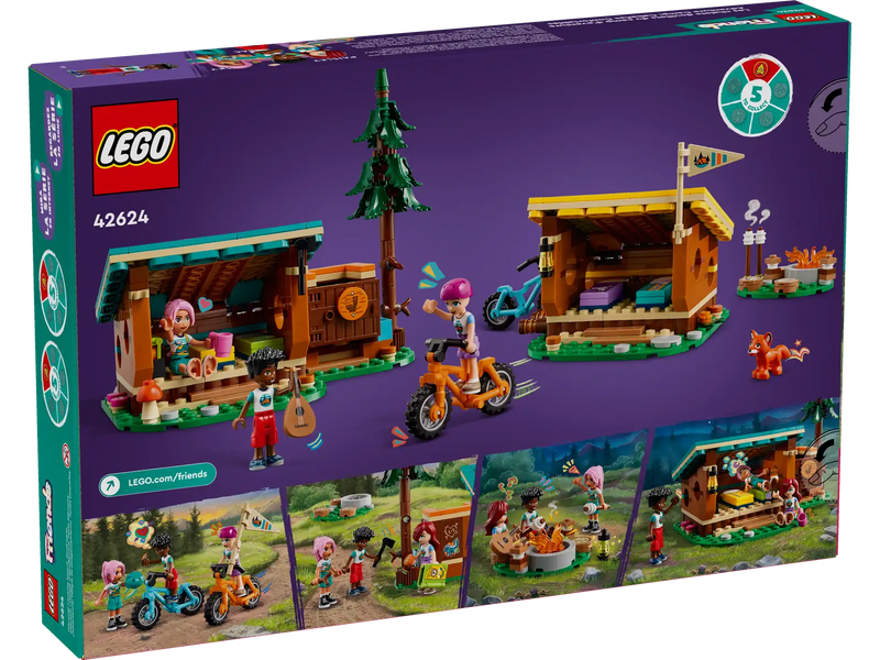 LEGO 42624 Friends Adventure Camp Cozy Cabins