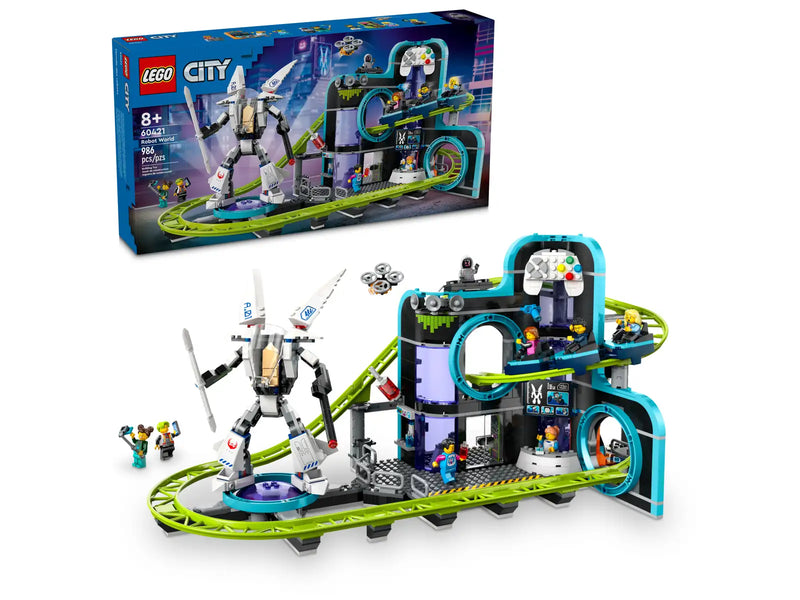 LEGO 60421 City Robot World Roller-Coaster Park