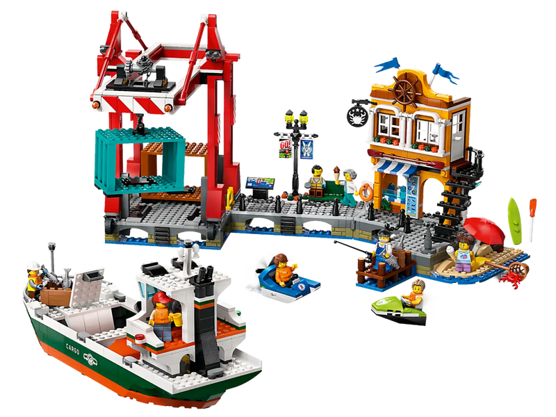 LEGO 60422 City Seaside Harbor with Cargo Ship