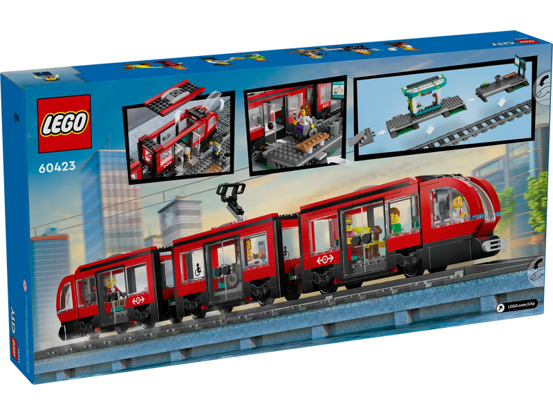 LEGO 60423 City Downtown Streetcar and Station