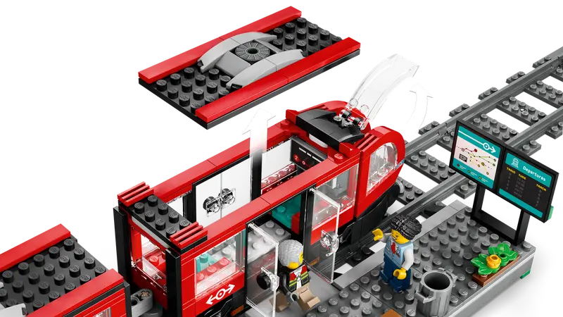 LEGO 60423 City Downtown Streetcar and Station