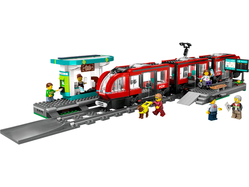 LEGO 60423 City Downtown Streetcar and Station