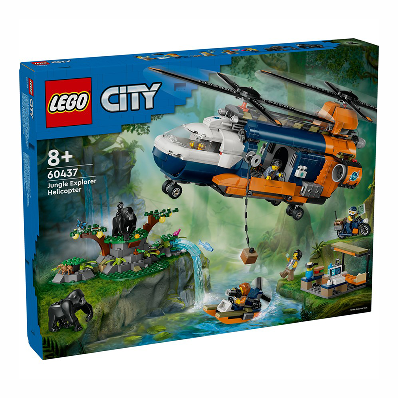 LEGO 60437 City Jungle Explorer Helicopter at Base Camp