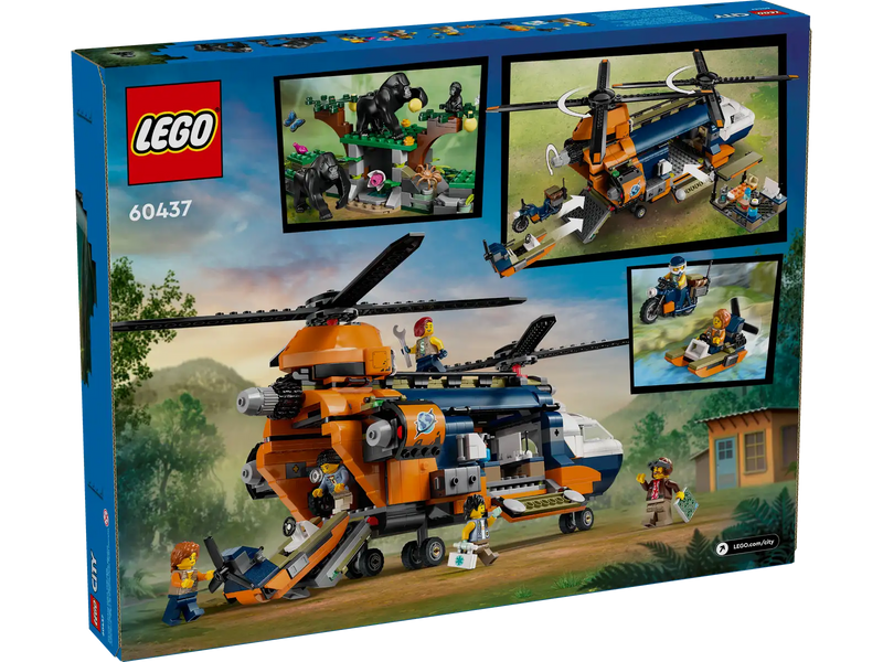 LEGO 60437 City Jungle Explorer Helicopter at Base Camp