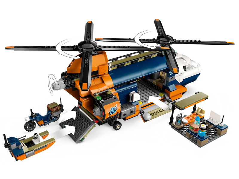 LEGO 60437 City Jungle Explorer Helicopter at Base Camp