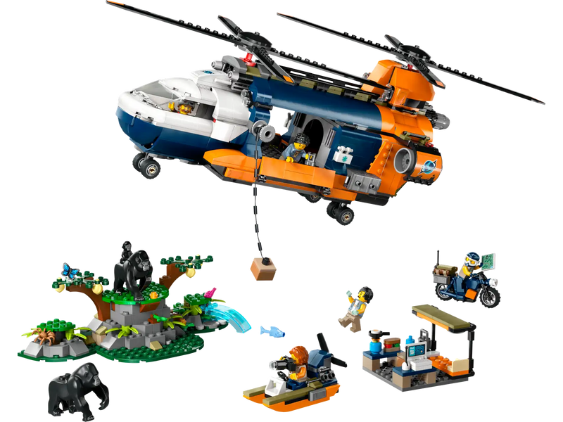 LEGO 60437 City Jungle Explorer Helicopter at Base Camp