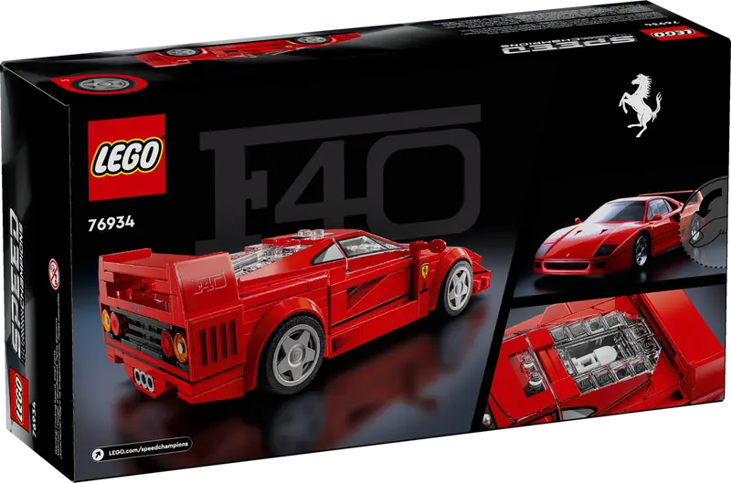 LEGO 76934 Speed Champions Ferrari F40 Supercar ( Ship From 10th of August 2024)