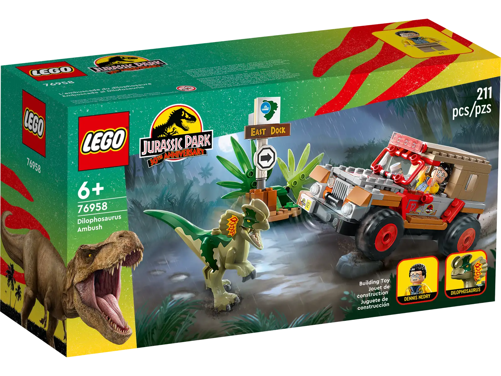 Collective Bricks - LEGO 76958 Jurassic World Dilophosaurus Ambush third image