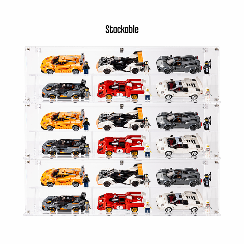 Stackable Display Case for LEGO Speed Champions