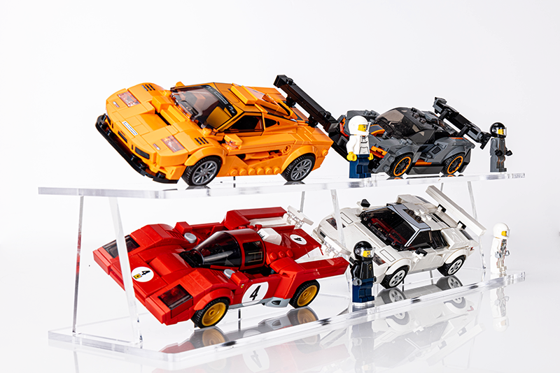 Display stand for LEGO Speed Champions