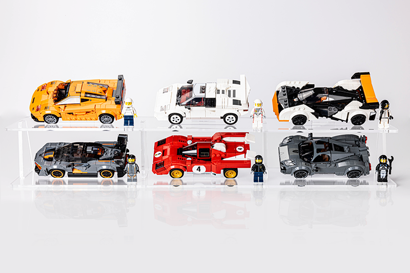 Display stand for LEGO Speed Champions