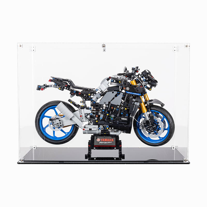 Collective Bricks - LEGO 42159 Technic Yamaha MT-10 SP + Display Case Black Base NO Background Bundle set sixth image