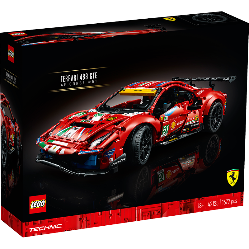 Collective Bricks - LEGO 42125 Technic Ferrari 488 GTE “AF Corse 51” third image