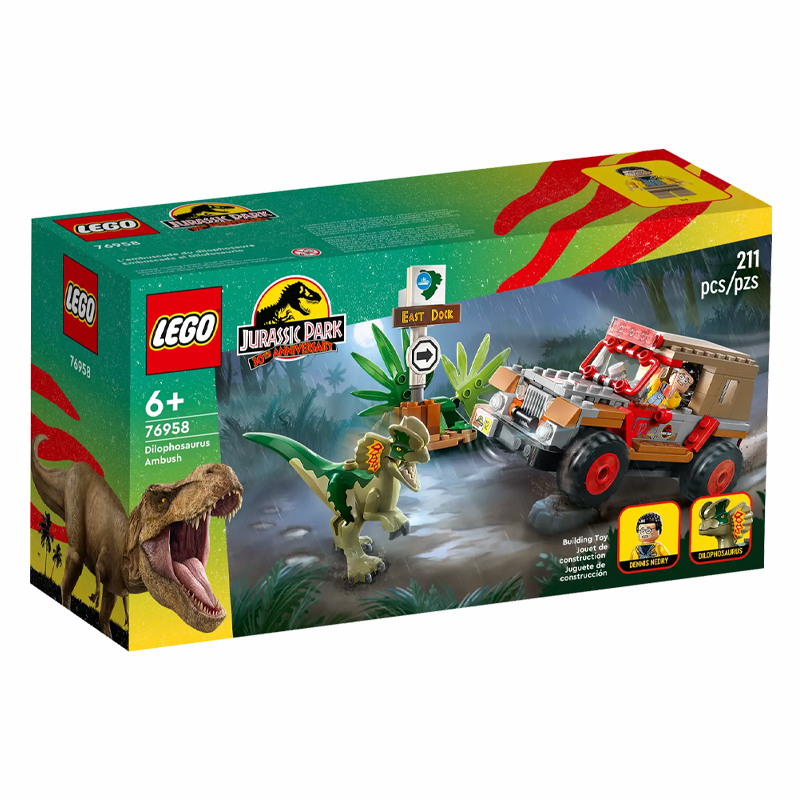 LEGO 76958 Jurassic World Dilophosaurus Ambush