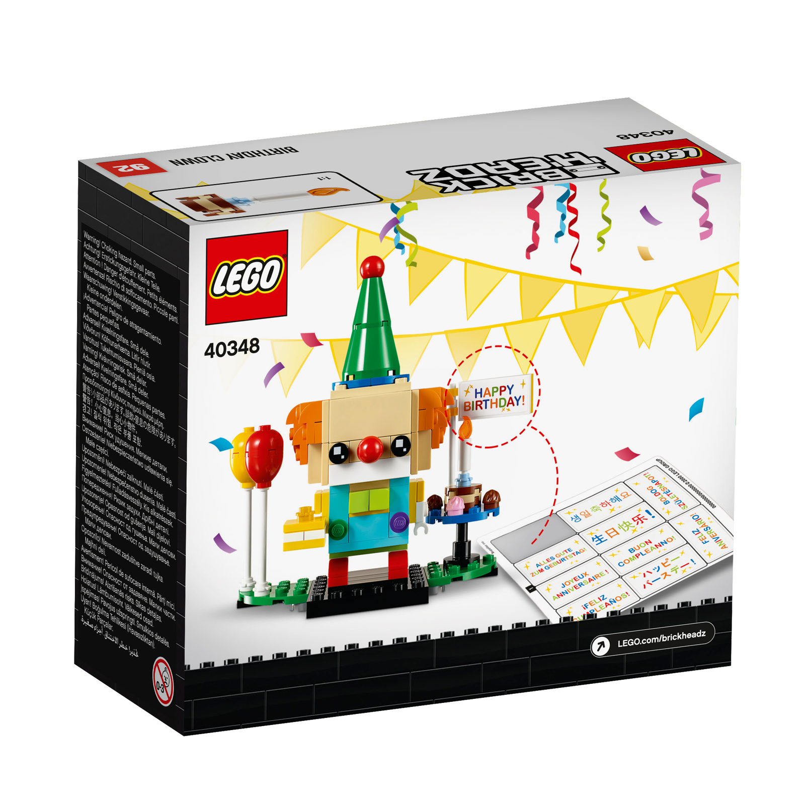 Collective Bricks - LEGO 40348 BrickHeadz Birthday Clown fifth image