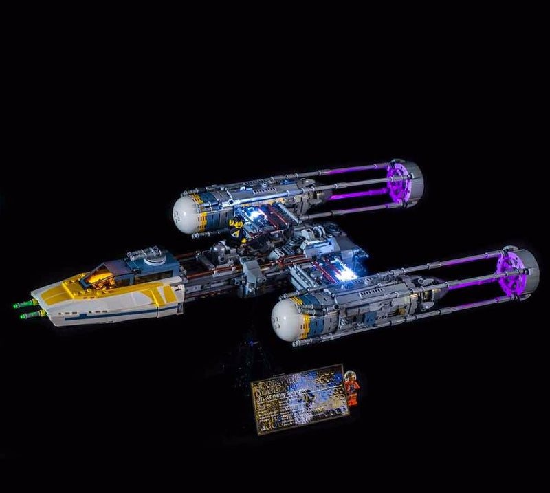 Lego Star Wars UCS Y-wing 75181 / A-wing 75275 Wall Mount 